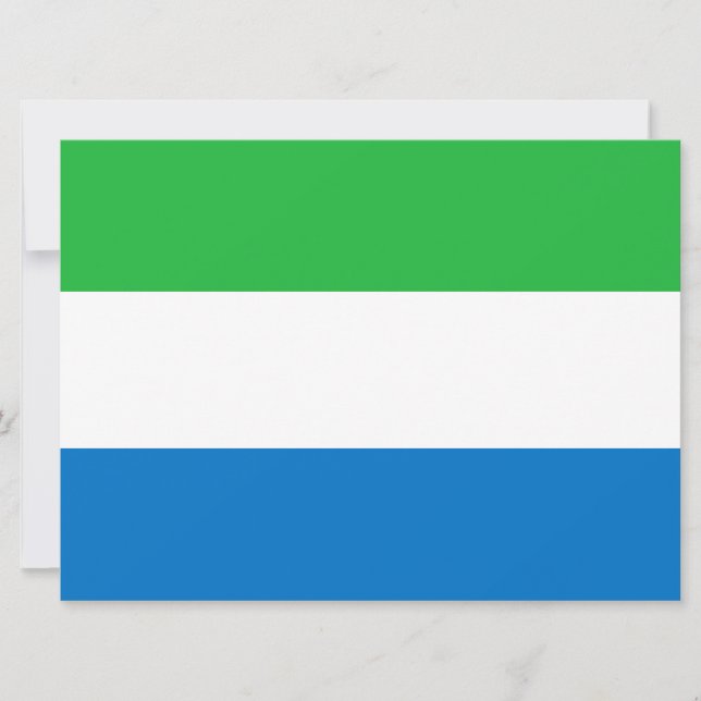 Flag of Sierra Leone Card (Front)