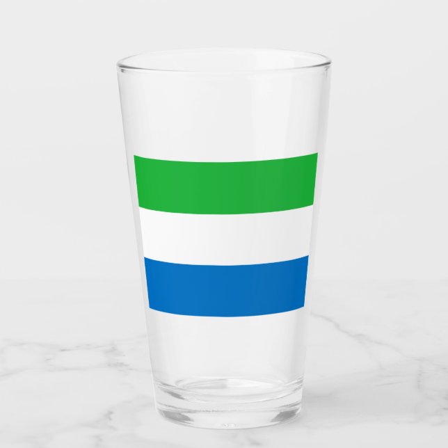 Flag of Sierra Leone Glass (Front)