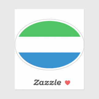 Flag of Sierra Leone Oval