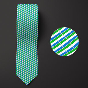 Flag of Sierra Leone Pattern Tie