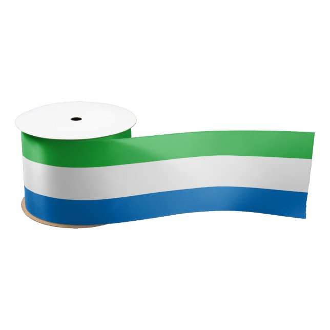 Flag of Sierra Leone Satin Ribbon (Spool)