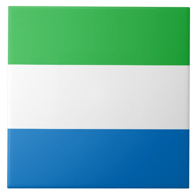Flag of Sierra Leone Tile (Front)