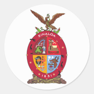 Flag of Sinaloa Classic Round Sticker