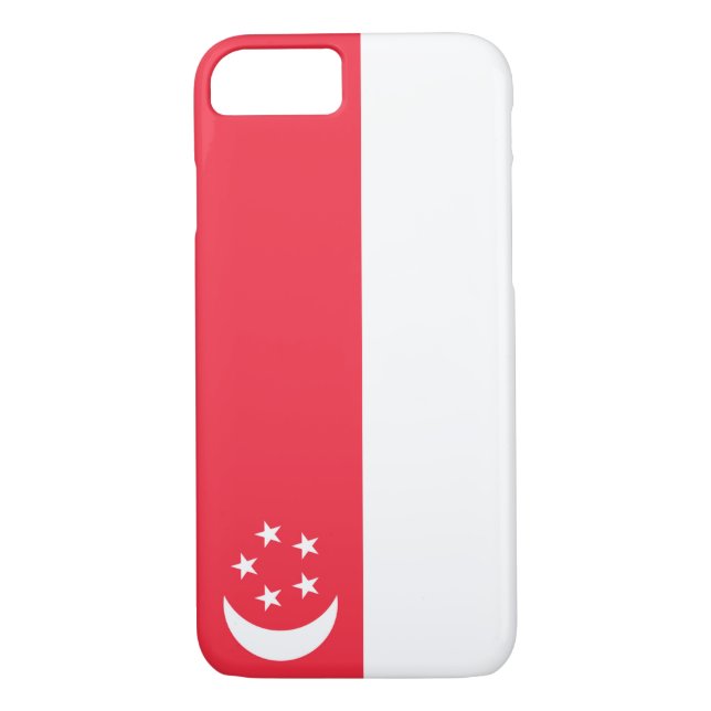 Flag of Singapore Case-Mate iPhone Case (Back)