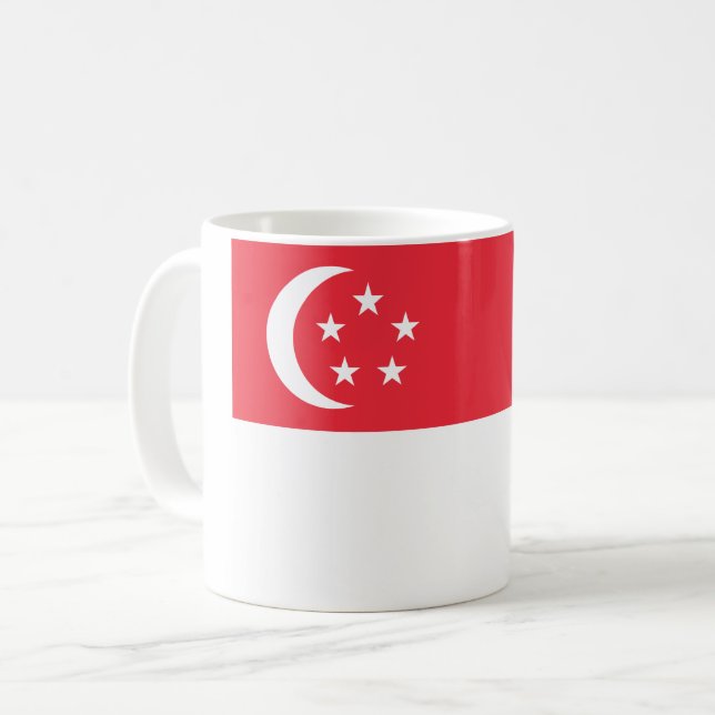 Flag of Singapore Coffee Mug (Front Left)