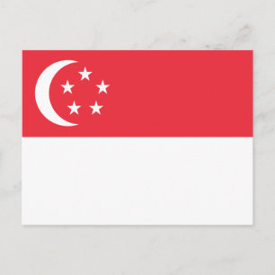 Flag of Singapore Postcard
