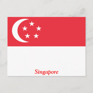 Flag of Singapore Postcard