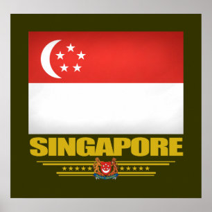 Flag of Singapore Poster