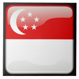 Flag of Singapore Tile