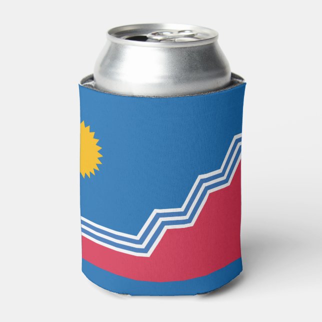 Flag of Sioux Falls, South Dakota Can Cooler (Can Front)