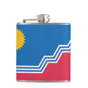 Flag of Sioux Falls, South Dakota Hip Flask