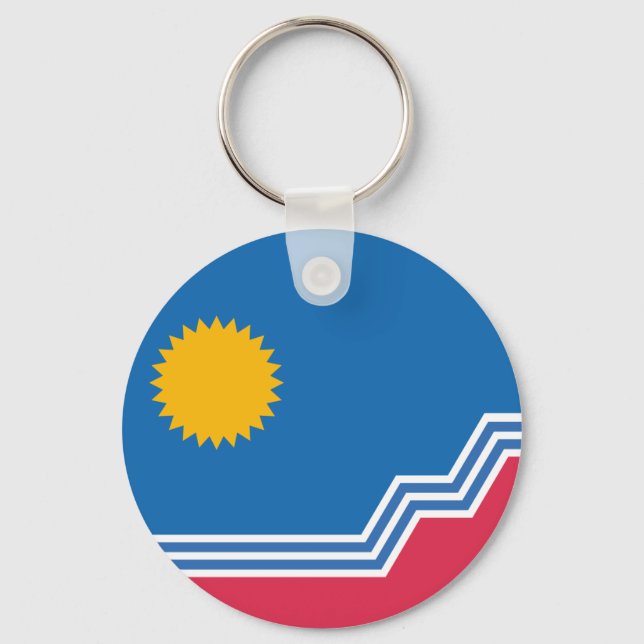 Flag of Sioux Falls, South Dakota Key Ring (Front)