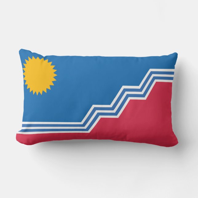 Flag of Sioux Falls, South Dakota Lumbar Cushion (Front)