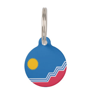 Flag of Sioux Falls, South Dakota Pet Tag