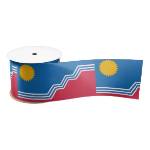 Flag of Sioux Falls, South Dakota Satin Ribbon