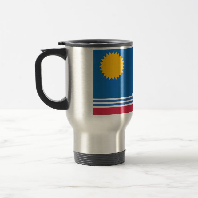 Flag of Sioux Falls, South Dakota Travel Mug (Left)