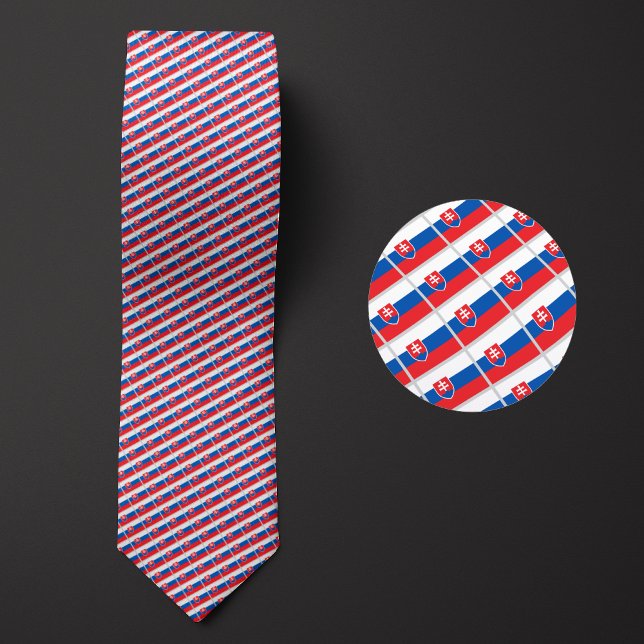 Flag of Slovakia Pattern Tie (Creator Uploaded)