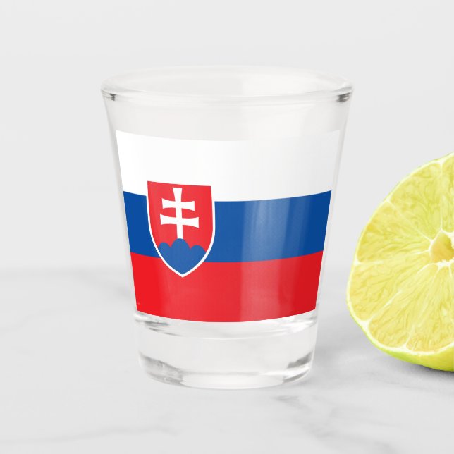 Flag of Slovakia Shot Glass (Front)