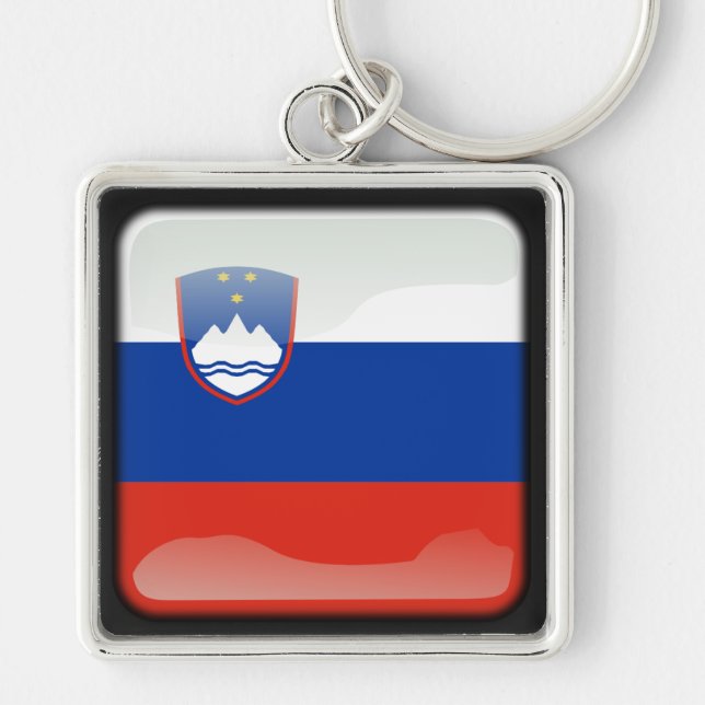Flag of Slovenia Key Ring (Front)