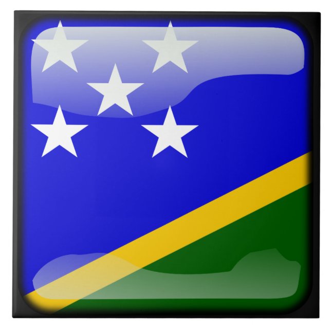 Flag of Solomon Islands Tile (Front)