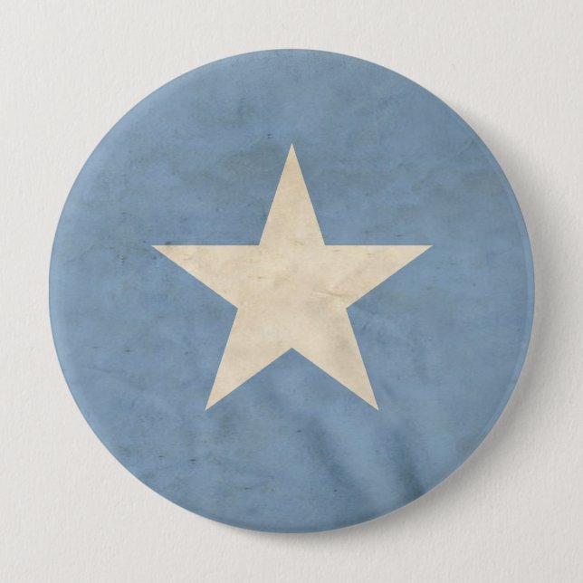 Flag of Somalia 10 Cm Round Badge (Front)
