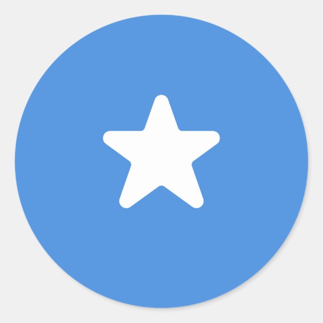 Flag of Somalia Classic Round Sticker (Front)