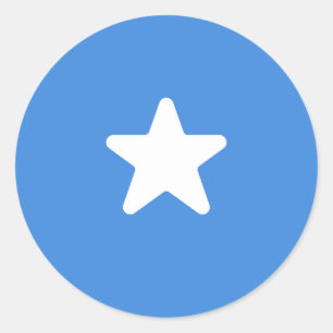 Flag of Somalia Classic Round Sticker