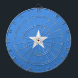 Flag of Somalia Dartboard<br><div class="desc">This design features the national flag of Somalia (officially known as the Federal Republic of Somalia), which is a country in the Horn of Africa. Somalia has the longest coastline on Africa's mainland. Somalia is bordered by Ethiopia to the west, Djibouti to the northwest, the Gulf of Aden to the...</div>