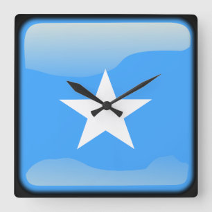 Flag of Somalia Square Wall Clock