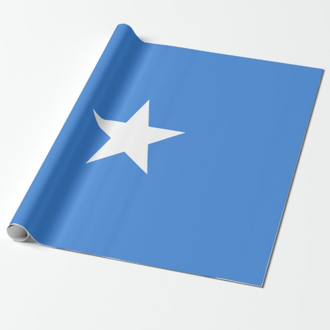 Flag of Somalia Wrapping Paper (Unrolled)