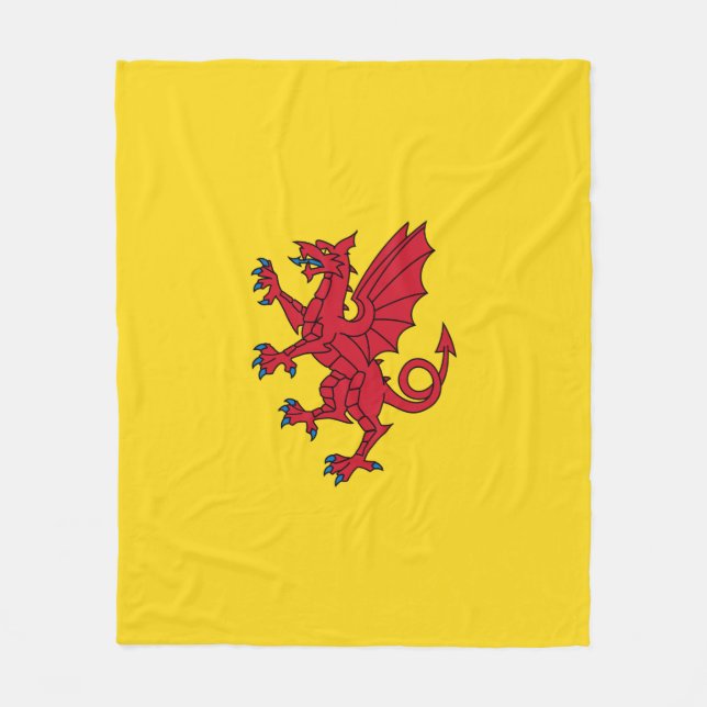 Flag of Somerset Fleece Blanket (Front)