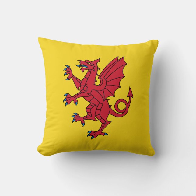 Flag of Somerset Throw Pillow (Front)