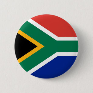 Flag of South Africa on Pin / Button Badge