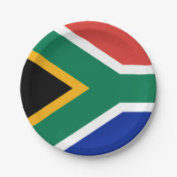 Flag of South Africa Paper Plates