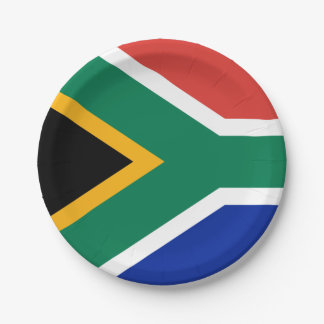 Flag of South Africa Paper Plates