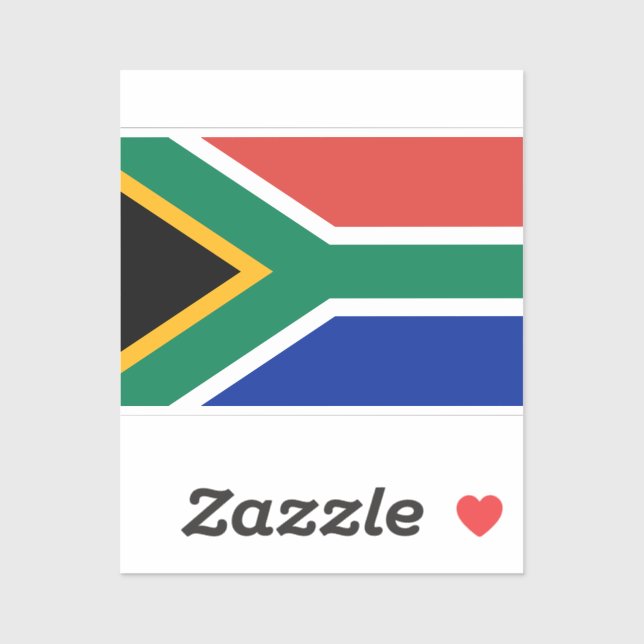 Flag of South Africa Sticker (Sheet)