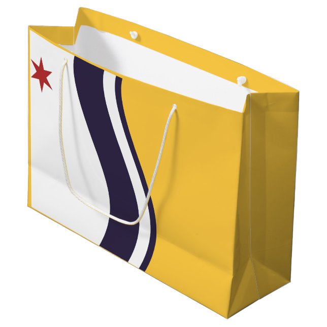 Flag of South Bend, Indiana Large Gift Bag (Front Angled)