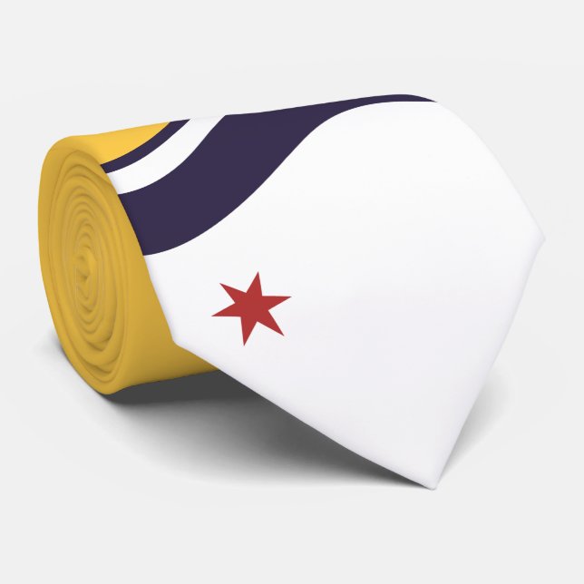 Flag of South Bend (Indiana) Neck Tie (Rolled)