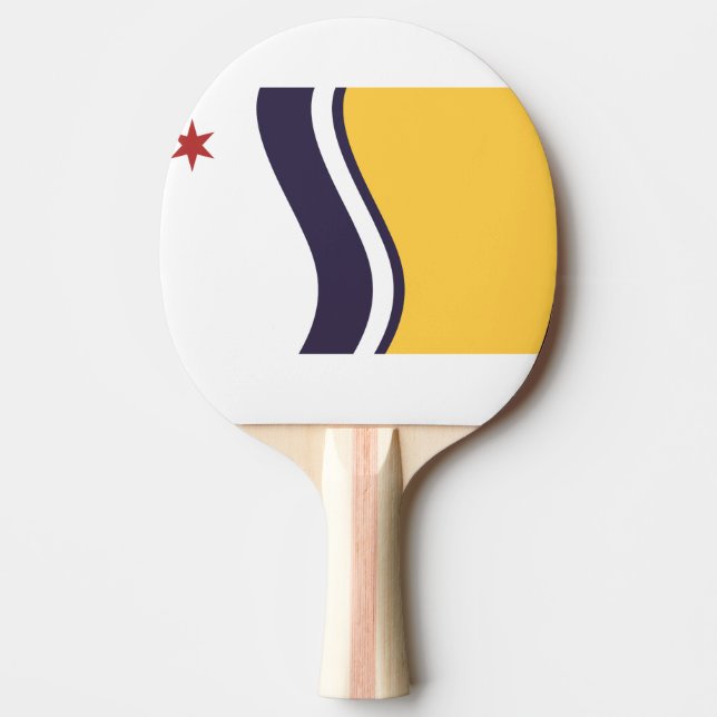 Flag of South Bend, Indiana Ping Pong Paddle (Front)