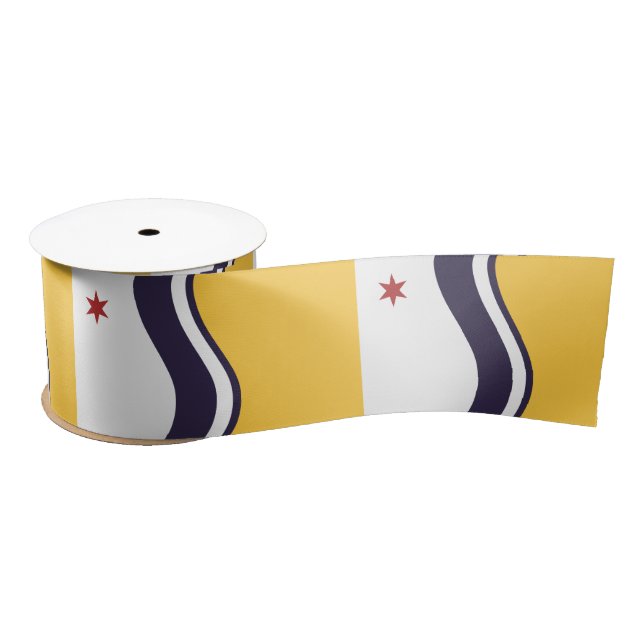 Flag of South Bend, Indiana Satin Ribbon (Spool)