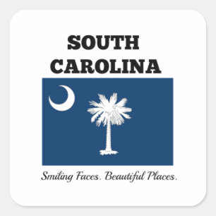 Flag of South Carolina Square Sticker
