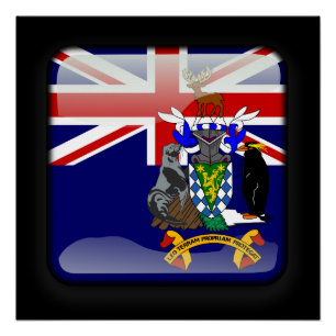 Flag of South Georgia Poster