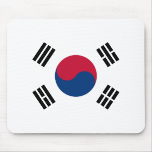 Flag of South Korea - 태극기 - 대한민국의  Mouse Mat