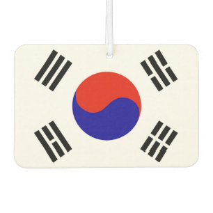 Flag of South Korea Car Air Freshener
