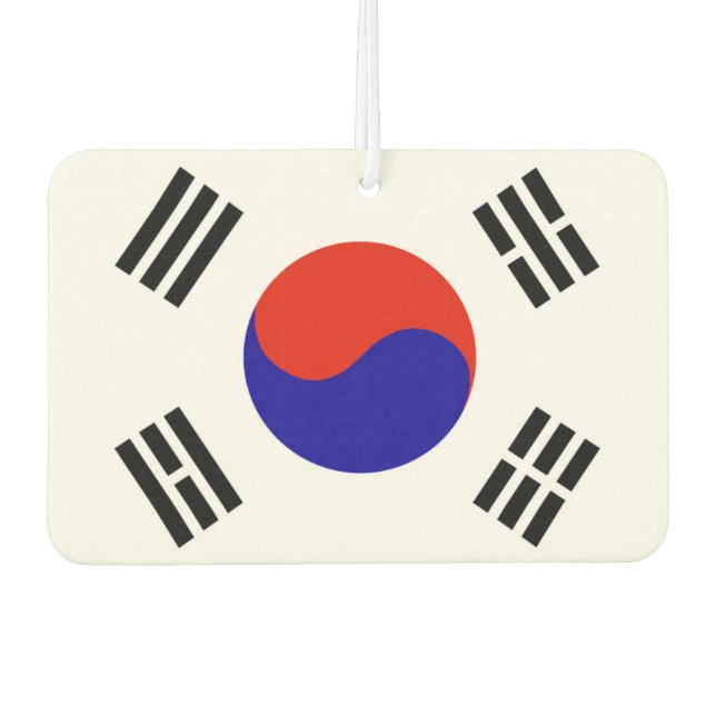 Flag of South Korea Car Air Freshener (Front)