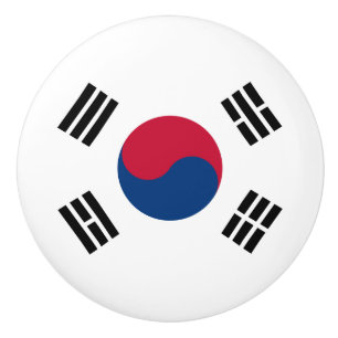 Flag of South Korea Ceramic Knob
