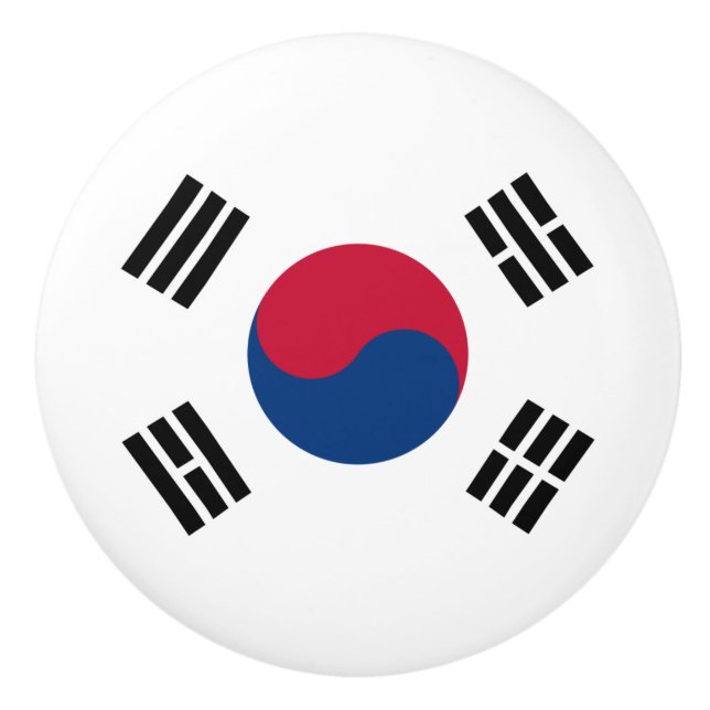 Flag of South Korea Ceramic Knob (Front)