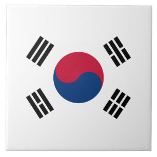 Flag of South Korea Ceramic Tile