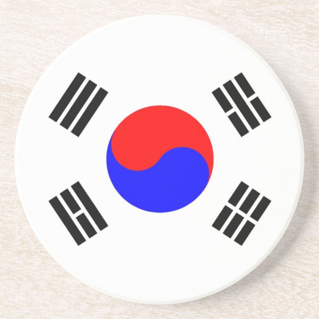 Flag of South Korea Coaster (Front)