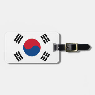 Flag of South Korea Easy ID Personal Luggage Tag